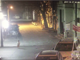两岁女童半夜光脚走在马路上 警民联手帮其找到家人