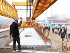 北陈集大桥主体完工 预计今年6月工程可竣工通车